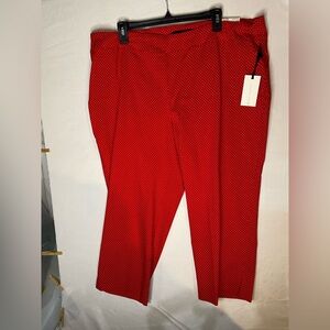 Elegant Red Women's Pants